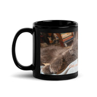 Black Glossy Mug • Cats and Dogs Can Get Along