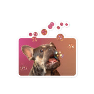 Kiss-Cut Stickers • Frenchie Bubbles!