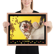 Framed photo paper poster • Feed Me! • 16x20