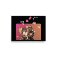 Photo paper poster • Frenchie Bubbles!
