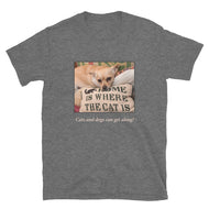 Short-Sleeve Unisex T-Shirt • Cats and Dogs Can Get Along!