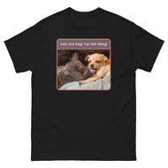 Unisex classic tee • Best Friends • Cats and Dogs Can Get Along!