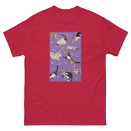 Unisex classic tee • Purple Under Cats • Yellow Balls
