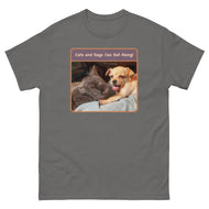 Unisex classic tee • Best Friends • Cats and Dogs Can Get Along!