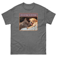 Unisex classic tee • Best Friends • Cats and Dogs Can Get Along!