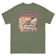 Unisex classic tee • Cats and Dogs Can Get Along!