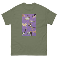 Unisex classic tee • Purple Under Cats • Yellow Balls