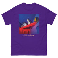 Unisex classic tee • Cats House • Neon Hall • PURR-fect Living!