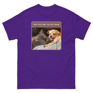 Unisex classic tee • Best Friends • Cats and Dogs Can Get Along!