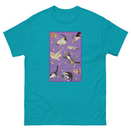 Unisex classic tee • Purple Under Cats • Yellow Balls