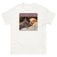 Unisex classic tee • Best Friends • Cats and Dogs Can Get Along!