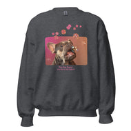 Unisex Sweatshirt • Henry the Frenchie • Bubbles! • Play. Nap. Repeat. • text