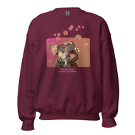 Unisex Sweatshirt • Henry the Frenchie • Bubbles! • Play. Nap. Repeat. • text