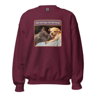 Unisex Sweatshirt • Sadie & Zander • Cats and Dogs Can Get Along!