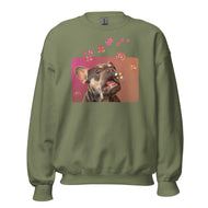 Unisex Sweatshirt • Henry the Frenchie • Bubbles!