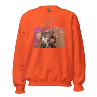 Unisex Sweatshirt • Henry the Frenchie • Bubbles! • Play. Nap. Repeat. • text