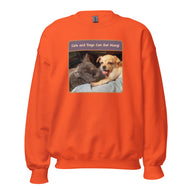 Unisex Sweatshirt • Sadie & Zander • Cats and Dogs Can Get Along!