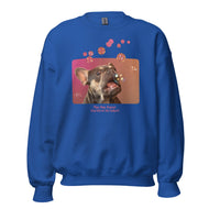 Unisex Sweatshirt • Henry the Frenchie • Bubbles! • Play. Nap. Repeat. • text