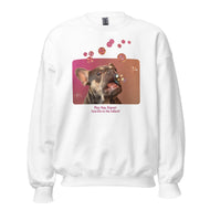 Unisex Sweatshirt • Henry the Frenchie • Bubbles! • Play. Nap. Repeat. • text