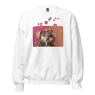 Unisex Sweatshirt • Henry the Frenchie • Bubbles!