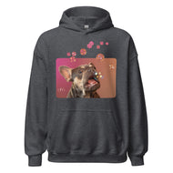Unisex Hoodie • Henry the Frenchie • Bubbles!