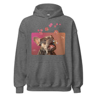Unisex Hoodie • Henry the Frenchie • Bubbles!