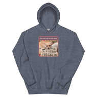 Unisex Hoodie • Sadie • Home Is Where The Cat Is