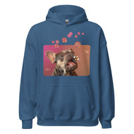 Unisex Hoodie • Henry the Frenchie • Bubbles!