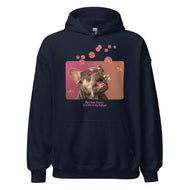 Unisex Hoodie • Henry the Frenchie • Bubbles! • Play. Nap. Repeat. • text