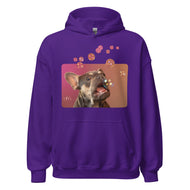 Unisex Hoodie • Henry the Frenchie • Bubbles!