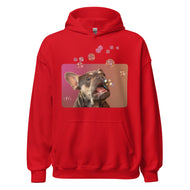 Unisex Hoodie • Henry the Frenchie • Bubbles!