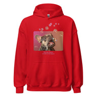 Unisex Hoodie • Henry the Frenchie • Bubbles! • Play. Nap. Repeat. • text
