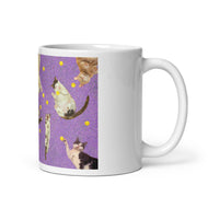 White glossy mug • Cats and Balls! • Panorama • underVIEW