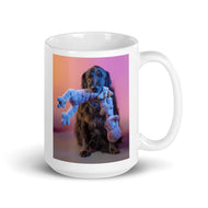 White glossy mug • Izzy with Beloved Hippo