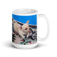 White glossy mug • Sadie on the Move!