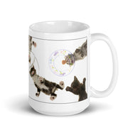 White glossy mug • Under Kittens!