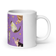 White glossy mug • Cats and Balls! • Panorama • underVIEW