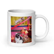 White glossy mug • No Safe Place • 2 Views