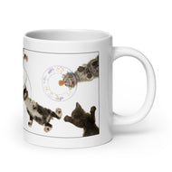 White glossy mug • Under Kittens!