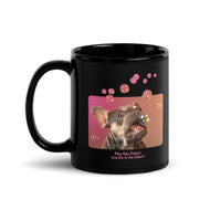 Black Glossy Mug • Frenchie Bubbles!
