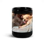 Black Glossy Mug • Cats and Dogs Can Get Along