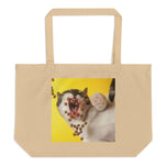 Large organic tote bag • Feed Me!