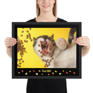 Framed photo paper poster • Feed Me! • 16x20