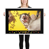 Framed photo paper poster • Feed Me! • 24x36