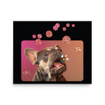 Photo paper poster • Frenchie Bubbles!