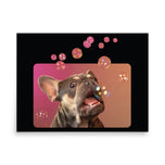 Photo paper poster • Frenchie Bubbles!