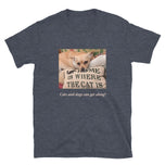 Short-Sleeve Unisex T-Shirt • Cats and Dogs Can Get Along!