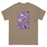 Unisex classic tee • Purple Under Cats • Yellow Balls