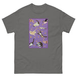 Unisex classic tee • Purple Under Cats • Yellow Balls