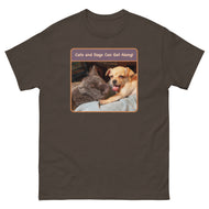Unisex classic tee • Best Friends • Cats and Dogs Can Get Along!
